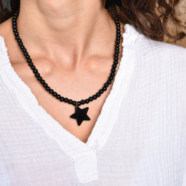 Collier Athéna  Noir