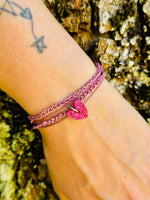 Bracelet Leïa Rose Coeur